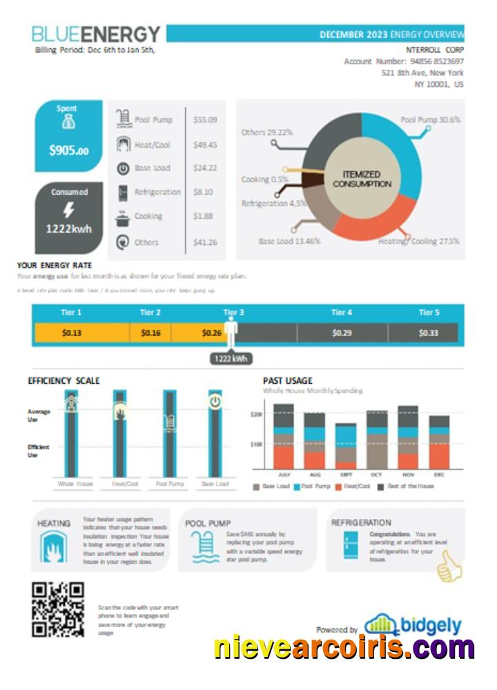 Blue Energy utility business bill